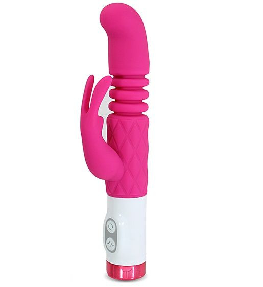 Розовый вибратор с клиторальным зайчиком G rabbit Plush Stroker - 22,2 см. Розовый вибратор с клиторальным зайчиком G rabbit Plush Stroker - 22,2 см.
