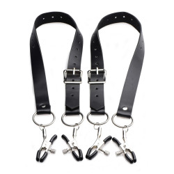Ремни с зажимами для половых губ Spread Labia Spreader Straps with Clamps Ремни с зажимами для половых губ Spread Labia Spreader Straps with Clamps