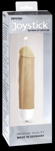 Бежевый вибратор Nature Bruce Comfort - 16 см. Бежевый вибратор Nature Bruce Comfort - 16 см.