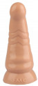 Телесная анальная втулка с круглой головкой - 20 см.