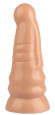 Телесная анальная втулка с круглой головкой - 20 см.