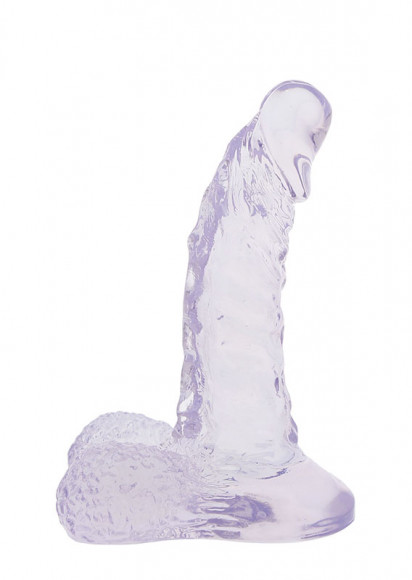 Прозрачный фаллоимитатор на широкой основе - 15,2 см. Прозрачный фаллоимитатор на широкой основе - 15,2 см.