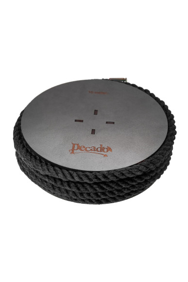 Черная веревка для шибари на катушке - 10 м. Черная веревка для шибари на катушке - 10 м.