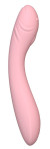 Розовый вибратор для точки G - 20,5 см.