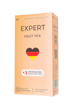 Ароматизированные презервативы EXPERT Fruit Mix - 12 шт.(+3 в подарок) Ароматизированные презервативы EXPERT Fruit Mix - 12 шт.(+3 в подарок)