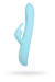 Голубой вибратор OVO K6 с клиторальным стимулятором