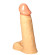 Насадка-фаллос телесного цвета - 16,3 см. Насадка-фаллос телесного цвета - 16,3 см.