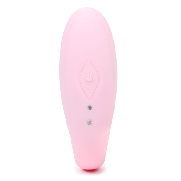 Нежно-розовый вибратор для пар с пультом ДУ Нежно-розовый вибратор для пар с пультом ДУ