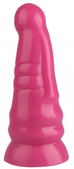 Розовая анальная втулка с круглой головкой - 20 см. Розовая анальная втулка с круглой головкой - 20 см.