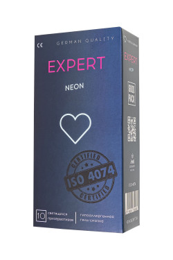Светящиеся в темноте презервативы EXPERT Neon - 10 шт. Светящиеся в темноте презервативы EXPERT Neon - 10 шт.
