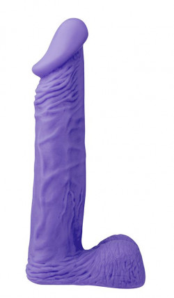 Фиолетовый фаллоимитатор большого размера XSKIN 9 PVC DONG - 23 см. Фиолетовый фаллоимитатор большого размера XSKIN 9 PVC DONG - 23 см.