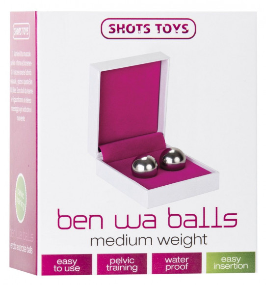 Серебристые вагинальные шарики Ben Wa Balls Heavy Weight Silver Серебристые вагинальные шарики Ben Wa Balls Heavy Weight Silver