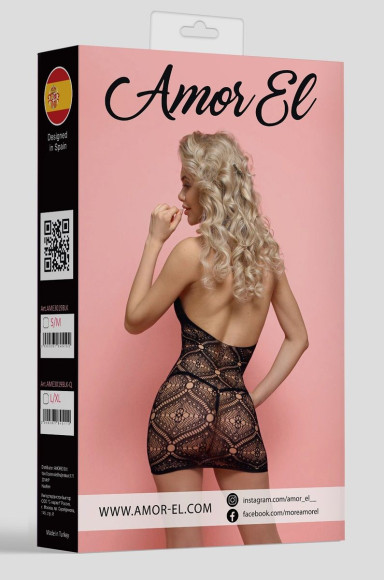 Ажурное мини-платье с воротником Ажурное мини-платье с воротником