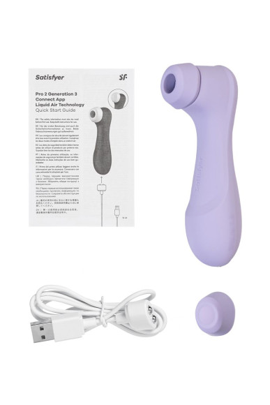 Сиреневый вакуумный стимулятор клитора Satisfyer Pro 2 Generation 3 Сиреневый вакуумный стимулятор клитора Satisfyer Pro 2 Generation 3