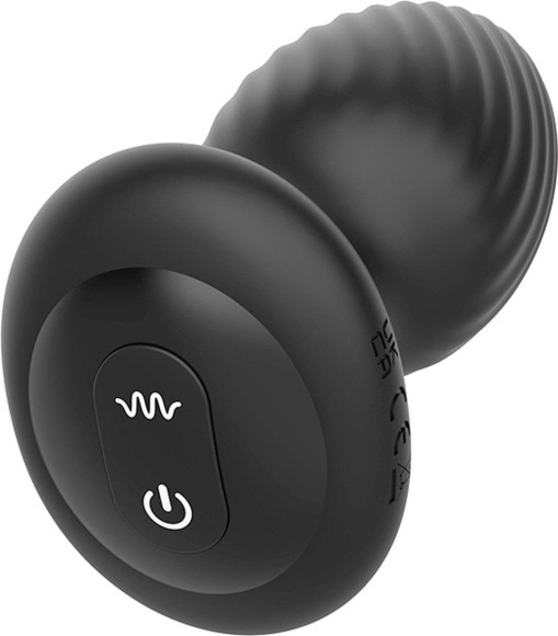 Черная анальная вибровтулка Nexus Tornado Large с функцией вращения Черная анальная вибровтулка Nexus Tornado Large с функцией вращения