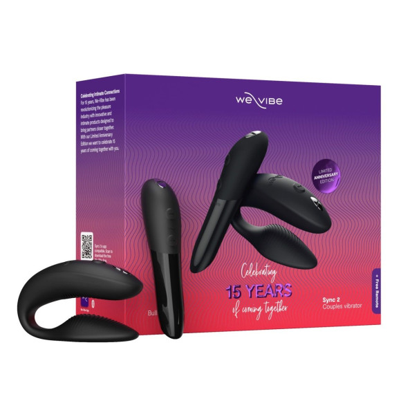 Набор для пар We-Vibe 15 Year Anniversary Collection: Tango X и Sync 2 Набор для пар We-Vibe 15 Year Anniversary Collection: Tango X и Sync 2