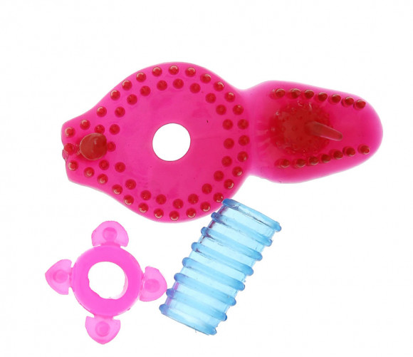 Набор разноцветных насадок на пенис Набор разноцветных насадок на пенис