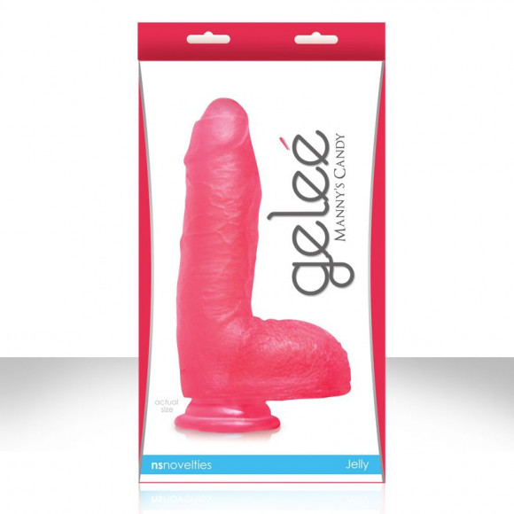 Ярко-розовый фаллоимитатор на присоске GELEE MANNYS CANDY - 22 см. Ярко-розовый фаллоимитатор на присоске GELEE MANNYS CANDY - 22 см.