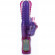 Фиолетовый хай-тек вибромассажёр SHANES WORLD - 17,5 см.