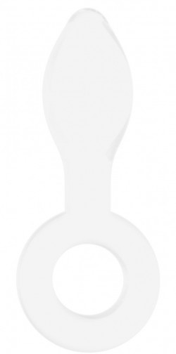 Белая анальная пробка Plugger - 11,9 см.