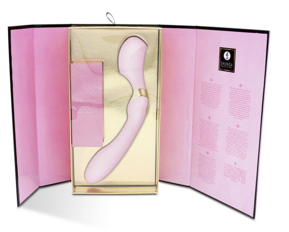 Розовый двусторонний вибростимулятор ZOA - 26,5 см. Розовый двусторонний вибростимулятор ZOA - 26,5 см.