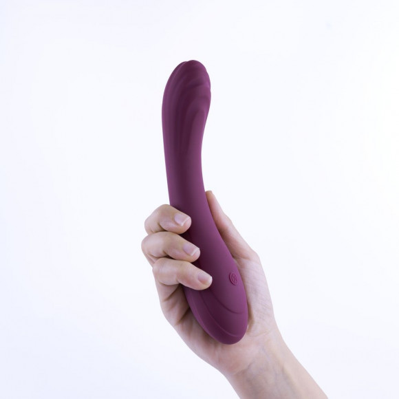 Фиолетовый вибратор Selove CurveRush для симуляции точки G - 20,3 см.