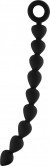 Чёрная анальная цепочка Bead Chain - 24,9 см.