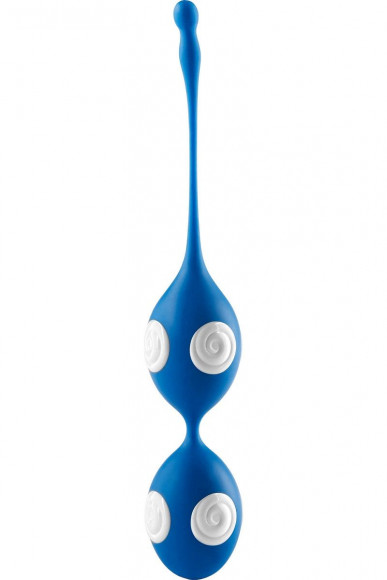 Стильные голубые вагинальные шарики Love Balls