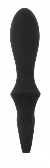 Черный вибратор для точки G с функцией расширения - 18,1 см. Черный вибратор для точки G с функцией расширения - 18,1 см.