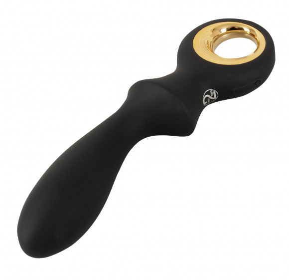 Черный вибратор для точки G с функцией расширения - 18,1 см. Черный вибратор для точки G с функцией расширения - 18,1 см.