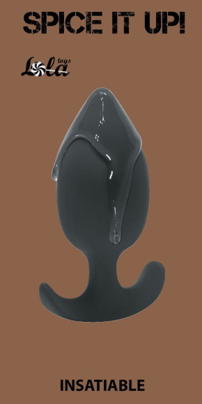 Серая анальная пробка Insatiable - 10,5 см. Серая анальная пробка Insatiable - 10,5 см.