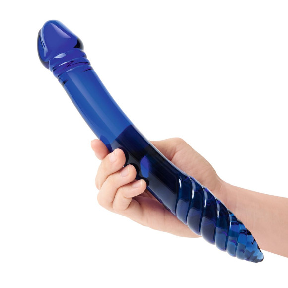 Синий двусторонний стеклянный стимулятор 11’’ Double-sided Glass Dildo For G-Spot P-Spot Stimulation - 28 см. Синий двусторонний стеклянный стимулятор 11’’ Double-sided Glass Dildo For G-Spot P-Spot Stimulation - 28 см.