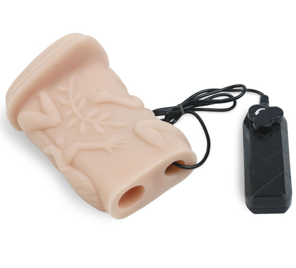 Мастурбатор-вагина из кибер-кожи с выносным пультом управления вибрацией Мастурбатор-вагина из кибер-кожи с выносным пультом управления вибрацией