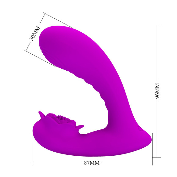 Лиловый вибратор Nadal для двойной стимуляции Лиловый вибратор Nadal для двойной стимуляции
