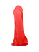 Малиновый гелевый анально-вагинальный фаллоимитатор на присоске - 14 см. Малиновый гелевый анально-вагинальный фаллоимитатор на присоске - 14 см.