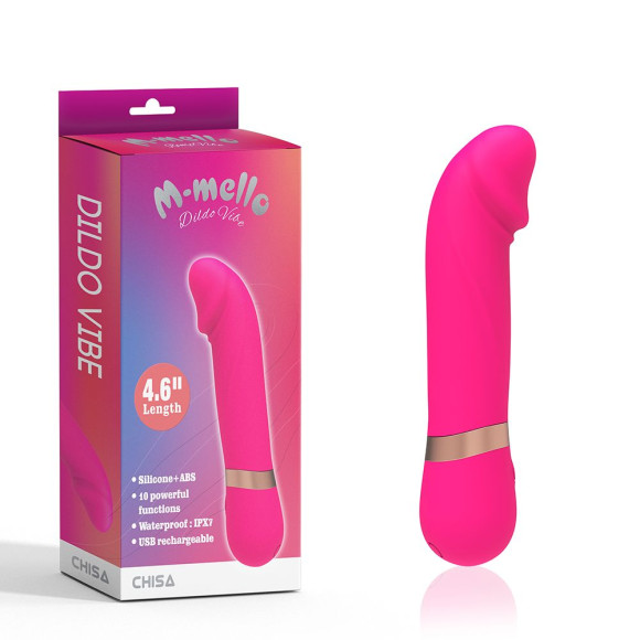Розовый мини-вибратор с загнутой головкой Dildo Vibe - 11,7 см. Розовый мини-вибратор с загнутой головкой Dildo Vibe - 11,7 см.