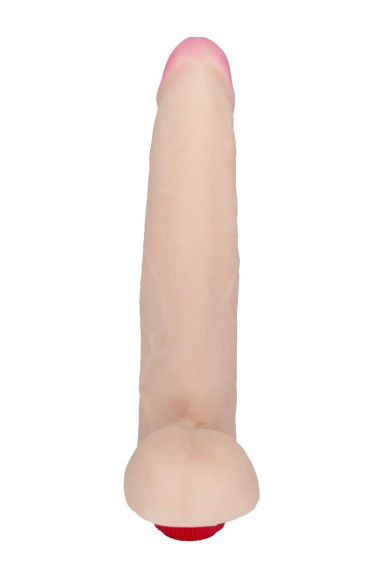 Реалистичный вибромассажёр из приятного на ощупь материала - 25,4 см. Реалистичный вибромассажёр из приятного на ощупь материала - 25,4 см.