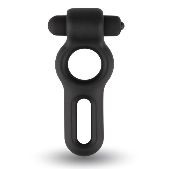 Черное двойное эрекционное виброкольцо Rooster Drake Черное двойное эрекционное виброкольцо Rooster Drake