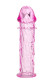 Розовая насадка фаллической формы - 12,5 см. Розовая насадка фаллической формы - 12,5 см.