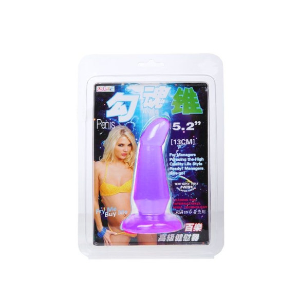 Фиолетовая анальная пробка без вибрации - 12 см. Фиолетовая анальная пробка без вибрации - 12 см.