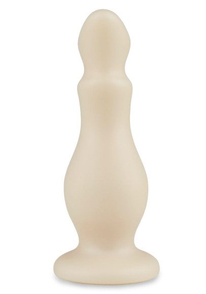 Телесный плаг-массажёр - 14 см. Телесный плаг-массажёр - 14 см.