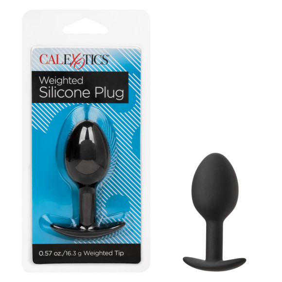 Черная анальная пробка из силикона Weighted Silicone Plug - 7,5 см. Черная анальная пробка из силикона Weighted Silicone Plug - 7,5 см.