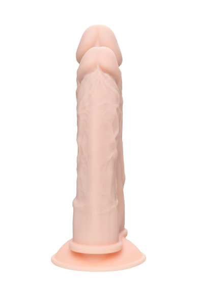 Телесный анально-вагинальный вибратор RealStick Silicone Jason M - 18 см. Телесный анально-вагинальный вибратор RealStick Silicone Jason M - 18 см.