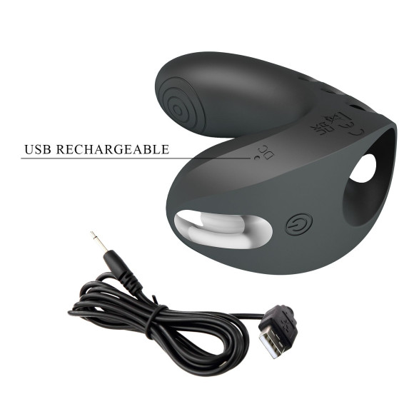 Черная вибронасадка на палец Camelia Черная вибронасадка на палец Camelia