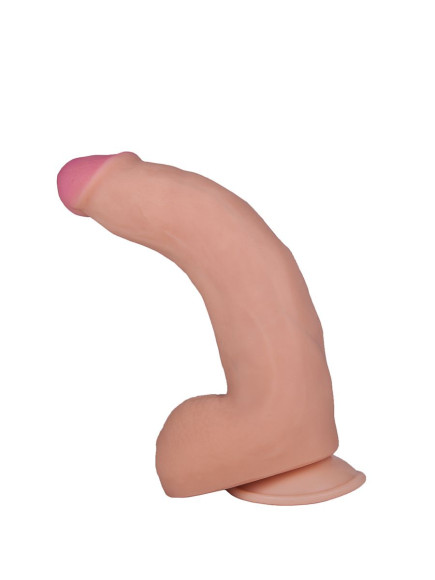 Фаллоимитатор с мошонкой на присоске F LINE - 22 см. Фаллоимитатор с мошонкой на присоске F LINE - 22 см.