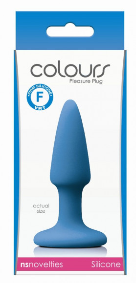 Голубая анальная мини-пробка Mini Plug - 9 см. Голубая анальная мини-пробка Mini Plug - 9 см.