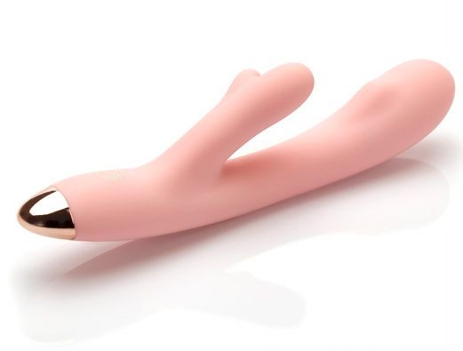Розовый перезаряжаемый вибратор Terzo - 22 см. Розовый перезаряжаемый вибратор Terzo - 22 см.