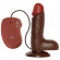 Коричневый вибратор REALISTIC VIBRATOR REAL RAPTURE BROWN - 17 см. Коричневый вибратор REALISTIC VIBRATOR REAL RAPTURE BROWN - 17 см.