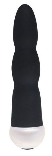 Черный вибратор Fashion Succubi Wavy Wand - 14,5 см.