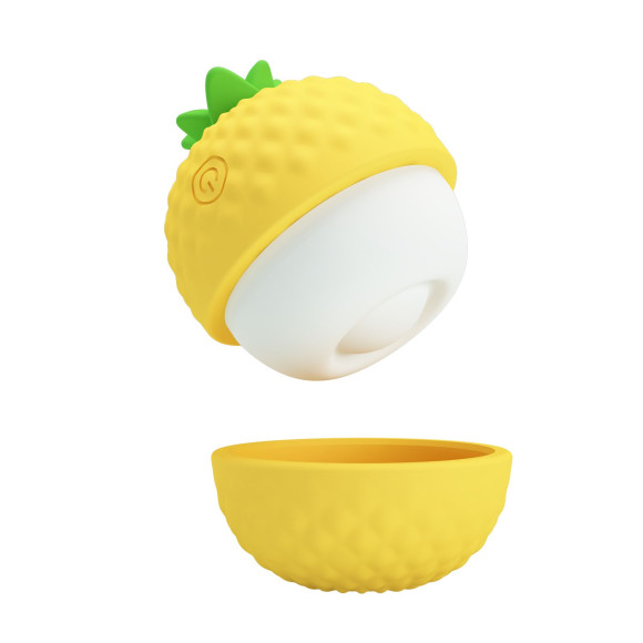 Желтый клиторальный стимулятор-ананас Pineapple Secret Желтый клиторальный стимулятор-ананас Pineapple Secret